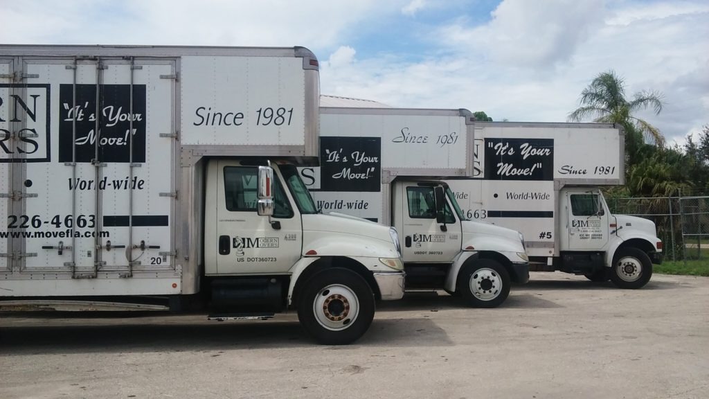 Side Profile of Modern Movers Trucks